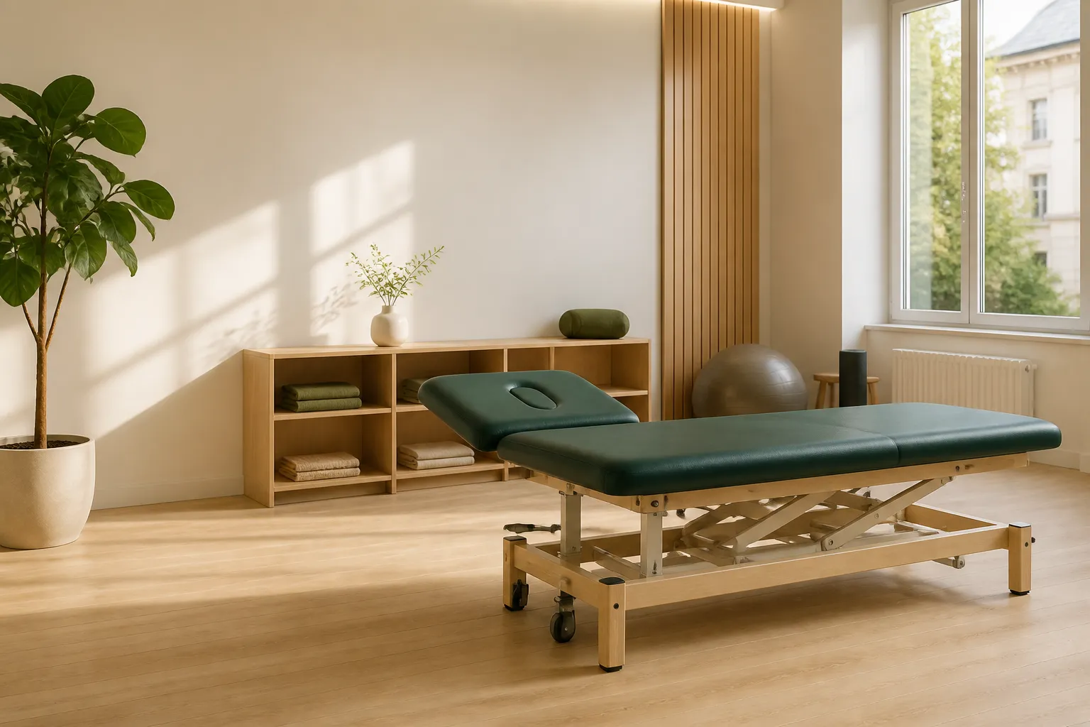 Illustrativer Praxisraum für Physiotherapie